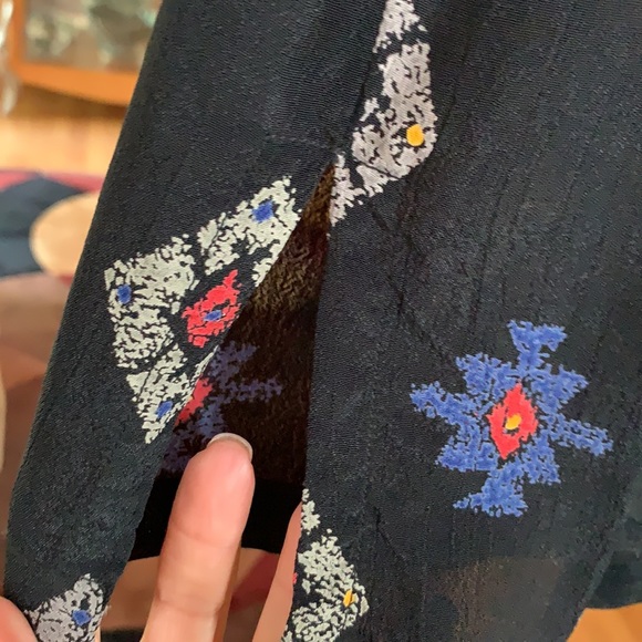 Chico’s design black button down shirt. - Picture 5 of 10